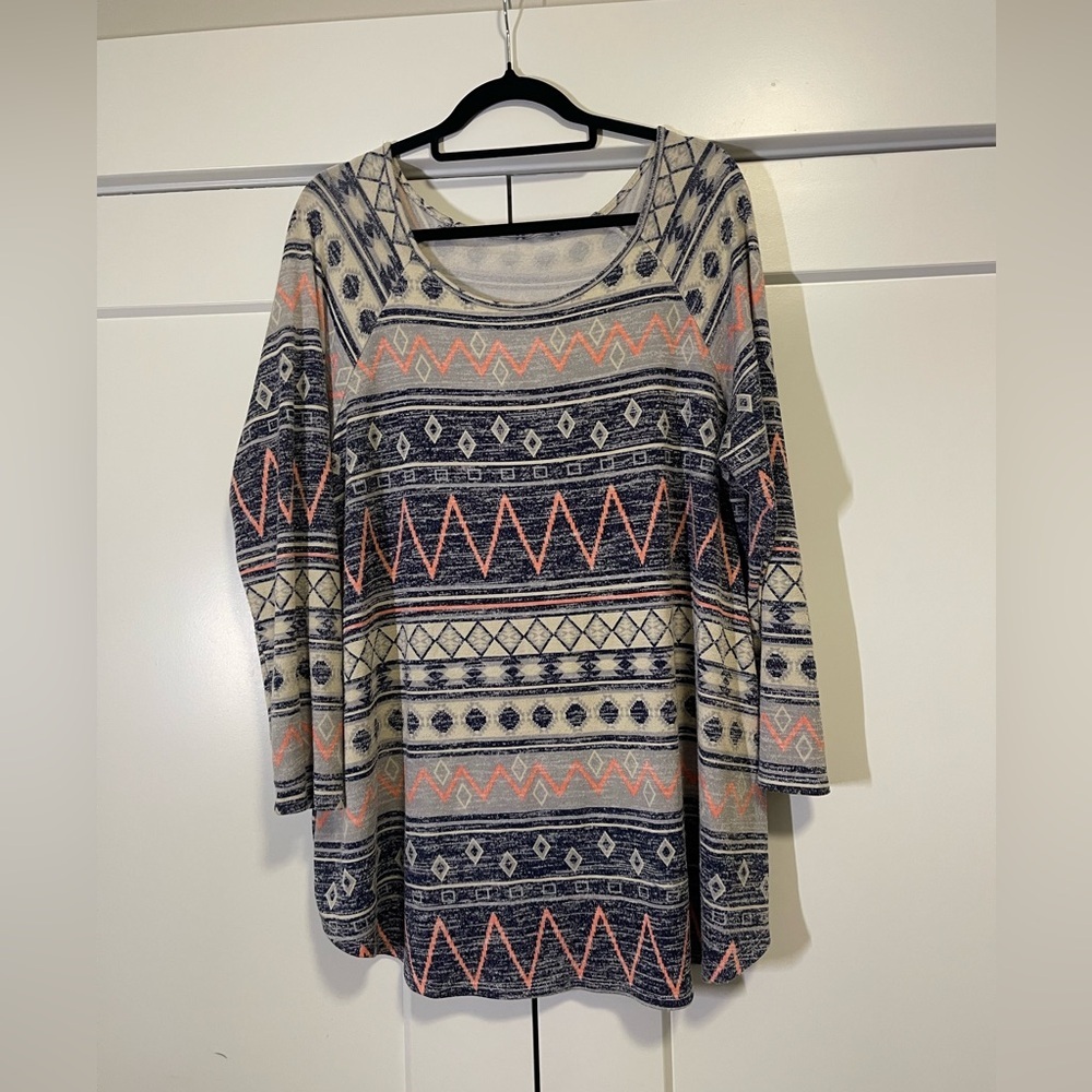 Patterned Women's Top - Multicolor